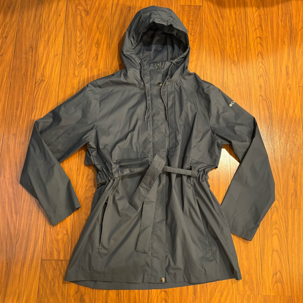 Columbia Pardon My Trench Hooded Rain Coat Women’s Size XL